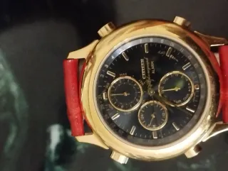 Orologio Citizen Crono Allarme Oro Nero