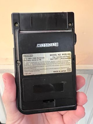 Game Boy Pocket Nero Nintendo MGB-001