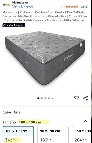 Opportunità! Materasso King Size 180x190 - Gamma Alta