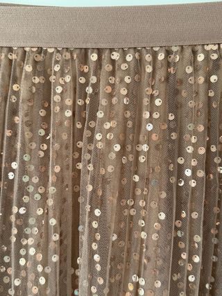 Falda larga lentejuelas talla única