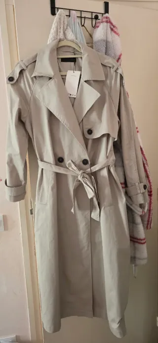 Gabardina Beige Mujer