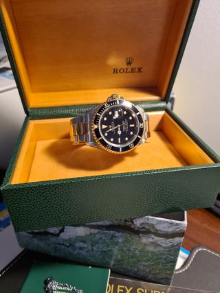 Rolex submariner acero y oro  negro