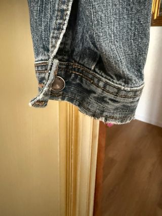 Giacca di jeans vintage effetto vissuto taglia M