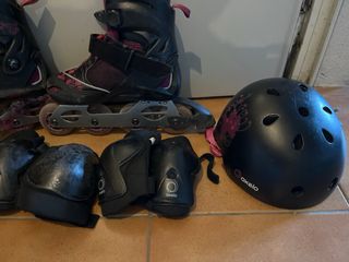 Patines en línea Oxelo + Casco y protecciones