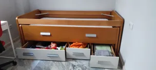 Cama nido con somier y cajones