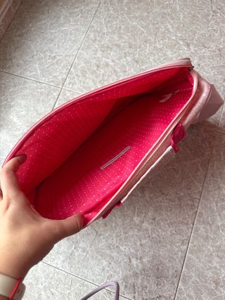 Mochila Pepe Jeans rosa y roja