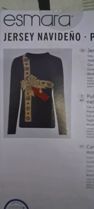 Jersey Navideño Esmara Talla S