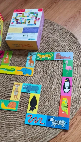 Dominó infantil números y animales