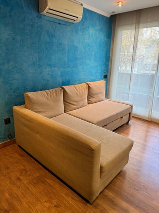 Sofá cama canapé beige