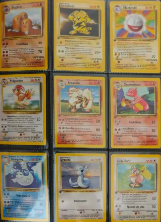 Cartas Pokémon TCG Base Set 1 Edición Español