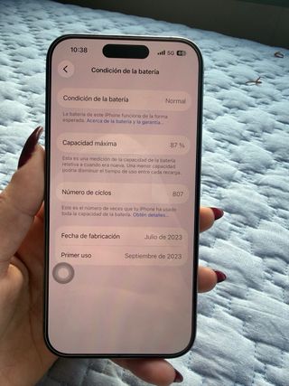 iPhone 15 Pro 128GB Plata Usado
