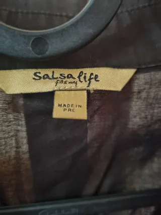 Camisa larga mujer marrón