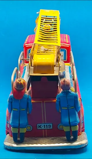 Camión Bomberos Japonés Antiguo Lata