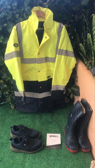 Chaqueta de seguridad reflectante para obra