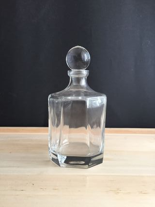 Bottiglia da liquore in vetro