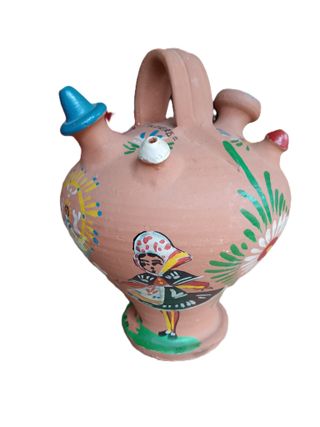 Botijo recuerdo Talavera con truco