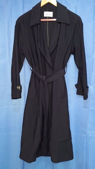 Trench ABOUT YOU  Negro Talla 34 Puesto una vez.