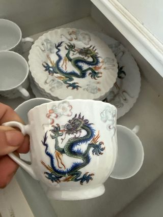 Set da tè in porcellana cinese vintage