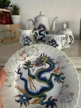 Set da tè in porcellana cinese vintage