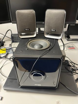 Trust Casse 2.1 PC/TV Nero/Argento