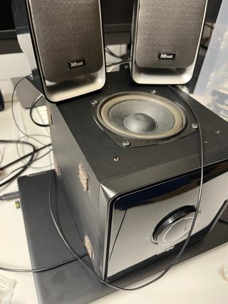 Trust Casse 2.1 PC/TV Nero/Argento