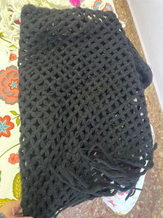 Fular Fallera Blanco y Negro