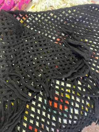 Fular Fallera Blanco y Negro