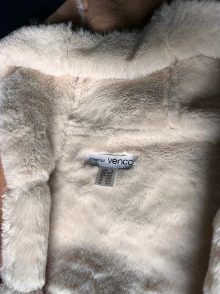 Chaqueta de piel y pelo sintética