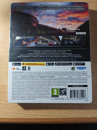 Gran Turismo 7 25 Aniversario PS5 Steelbook