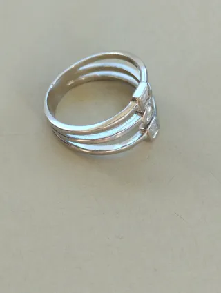 Anillo Plata Ley 3 Bandas