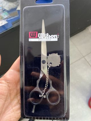 Tijeras Wilson Professional Plata/Negro
