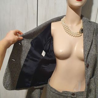 Completo donna vintage grigio taglia 42