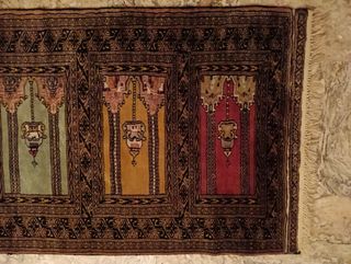 Tappeto scendiletto camera multicolore