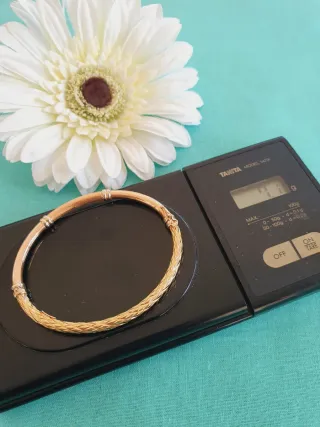 Pulsera Oro 18kl Bicolor