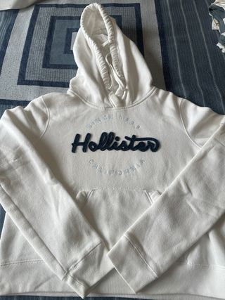 Sudadera Hollister Blanca Talla S