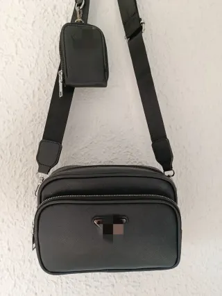 Borsa nera da uomo