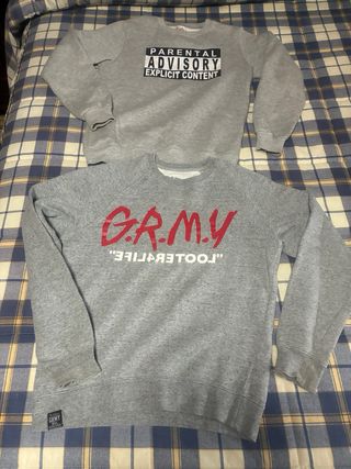 Felpe giovanili in cotone grigi