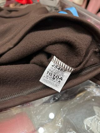 Tuta bimba 10 anni felpata nuova e con etichetta