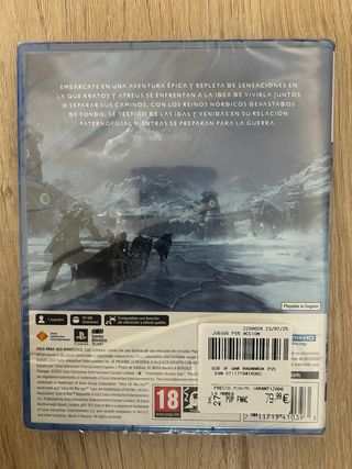 God of War Ragnarök PS5 PAL Spagna Nuovo