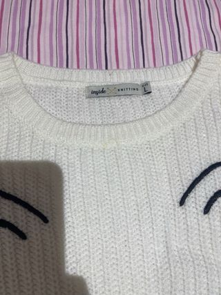 Jersey Inside Knitting Gato Blanco Talla M