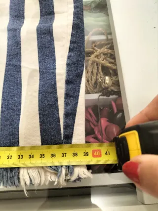 Falda vaquera Please rayas azul/blanco