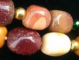 Collana puro diaspro australiano anni '70