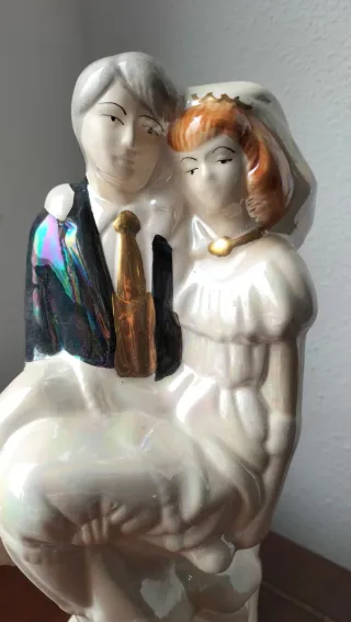 Figura Novios Porcelana Vintage