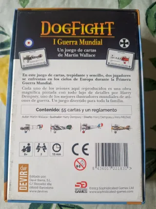 Dogfight. I Guerra Mundial. Juego de mesa