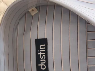 Camisa de rayas azul para hombre Dustin