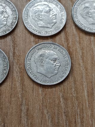 Lote 60 monedas 10 céntimos 1959