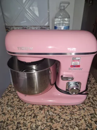 Batidora amasadora rosa 1100W