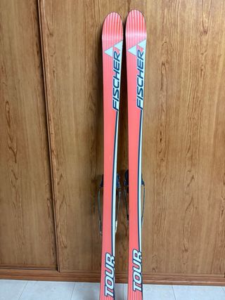 Esquís Fischer con fijaciones Telemark Voile