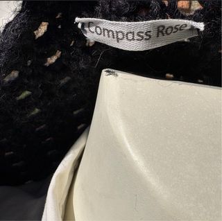 Chaleco de lana Compass Rose negro talla única