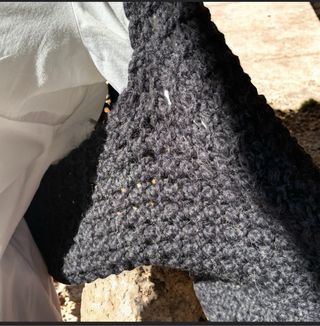 Chaleco de lana Compass Rose negro talla única